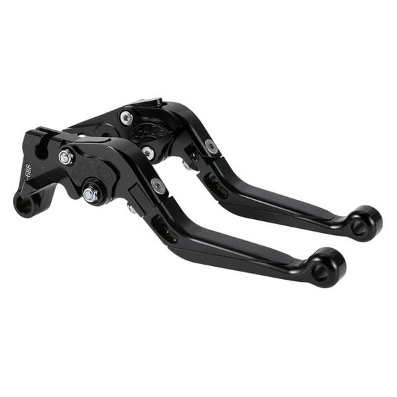 Unique Bargains Short Long Brake Clutch Levers for Yamaha YZF R1 99-01 6 Position Adjustable Motorcycle Handlebar Brake Lever Aluminum Alloy Black Handle Black