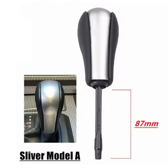 Short Long Car Automatic Shift Gear Knob For BMW E39 E46 E53 E60 E61 E63 E64 E8 silver