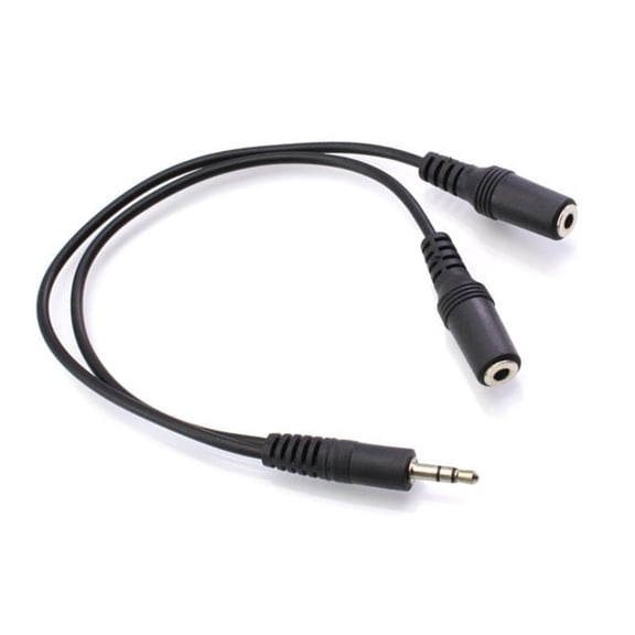 Short Long RCAs Splitter Cable 1 RCAs Male To Two Female Wire Sound Distributor