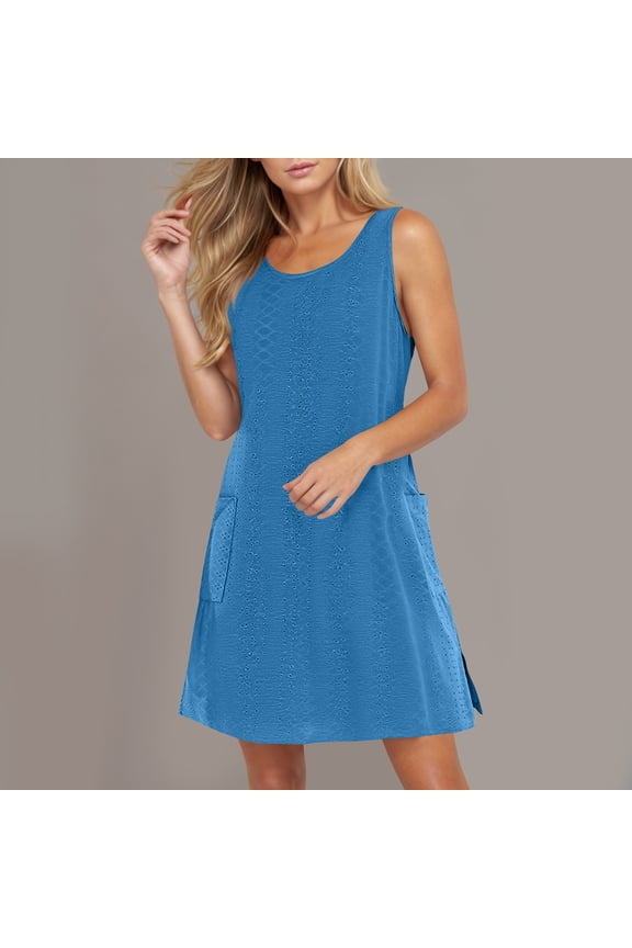 Short/Long Sleeve Women's Cold Shoulder Dress Casual Swing T-Shirt Dresses