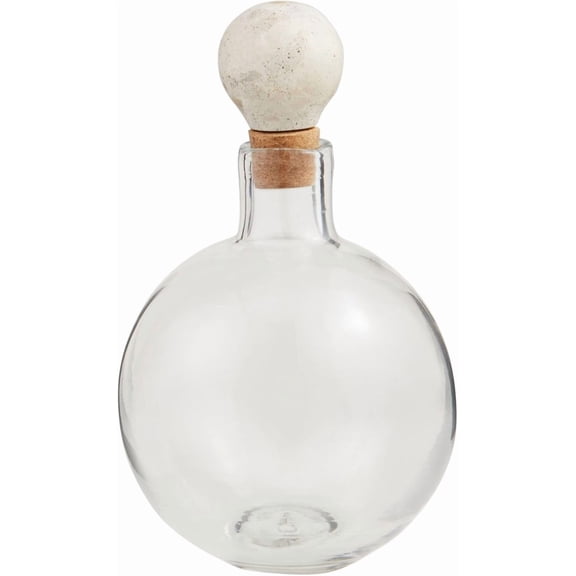 Short Marble Glass Decanter