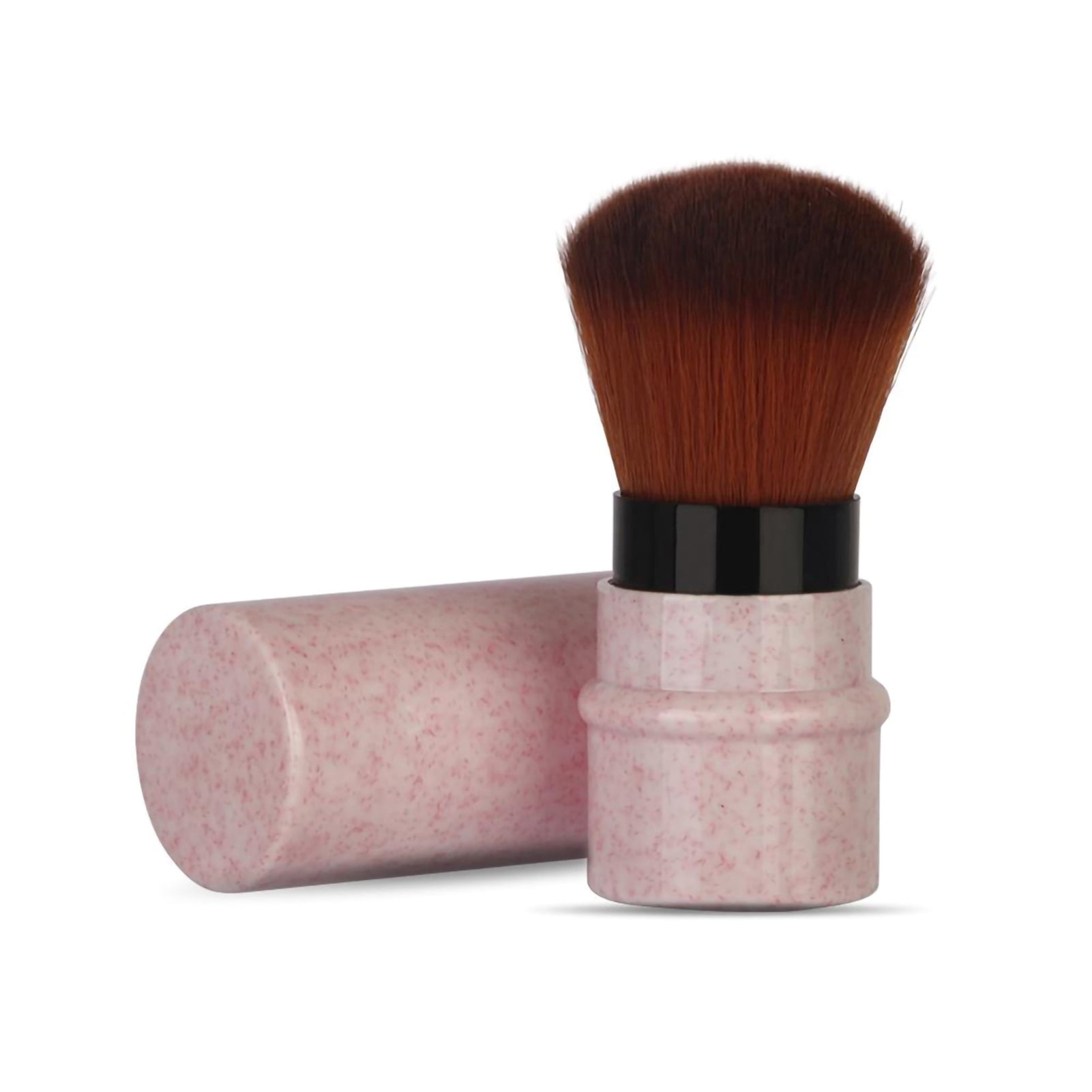 Short Marbling Makeup Foundation Brush Stretchable Handle Blusher
