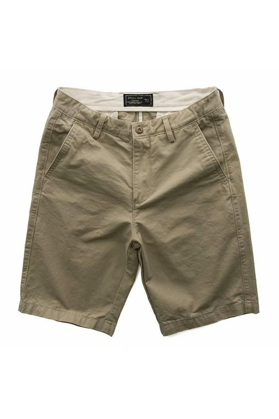 Short Men Man Fashion Leisure Comfy Solid Color Multiple Pockets Half Shorts Pants Khaki XXXL