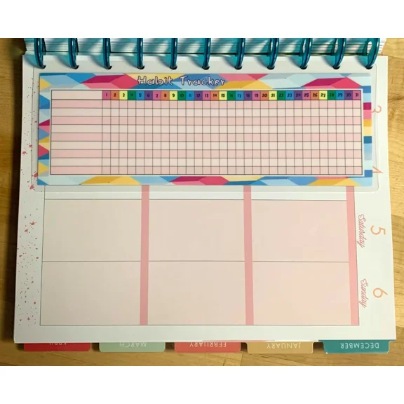 (Short) - Monthly Habit Tracker Dashboard For Use With Big Happy Planner~
