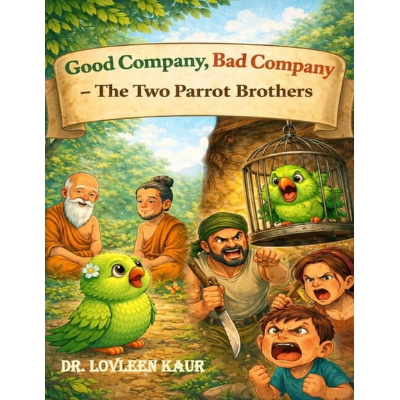 Short Moral Stories for Kids Ages 3-8 - Good Company, Bad Company: The Two Parrot Brothers, Book 1, (Paperback)