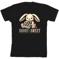 thumbnail image 1 of Short N Sweet Boy's Black Crew Neck Short Sleeve Tee-XS, 1 of 4