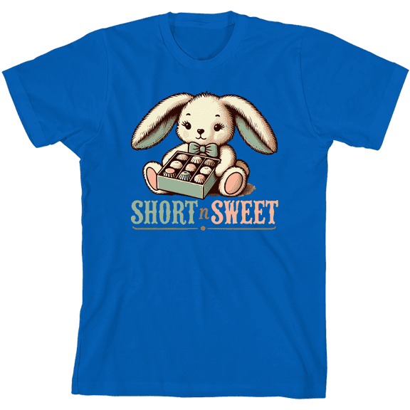 Short N Sweet Boy's Natural Crew Neck Short Sleeve Tee-Medium