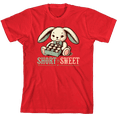 thumbnail image 1 of Short N Sweet Boy's Red Crew Neck Short Sleeve Tee-Medium, 1 of 4