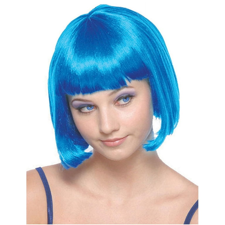 Blue wig clearance neon