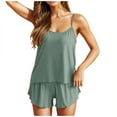 thumbnail image 1 of Short Pajamas Set for Women Soft Sleeveless Sleepwear Cami Shorts Set Tank Tops and Shorts 2 Piece Loungewear for Summer Nightgowns for Women XXL, 1 of 5