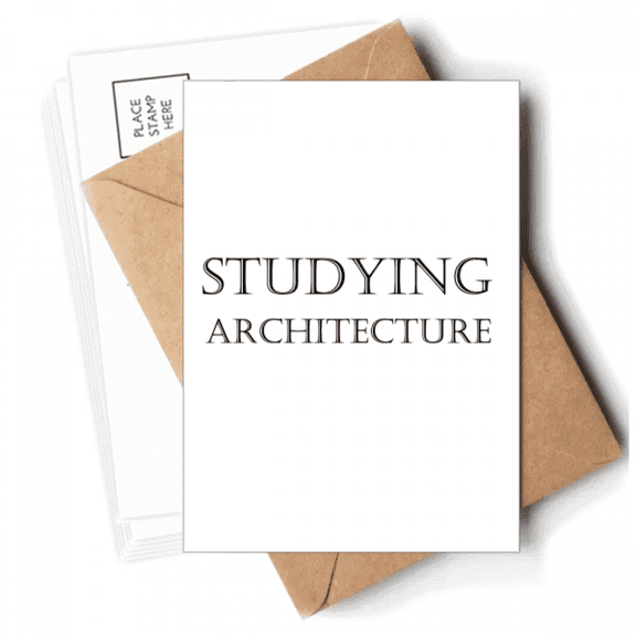 Short Phrase Studying Architecture Postcards Envelopes Blank Note Cards Mailing