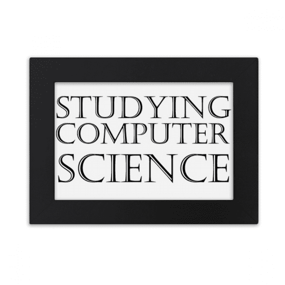 Short Phrase Studying Computer Science Desktop Photo Frame Ornaments Picture Art Painting