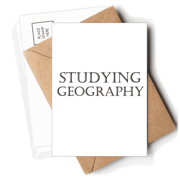 Short Phrase Studying Geography Postcards Envelopes Blank Note Cards Mailing