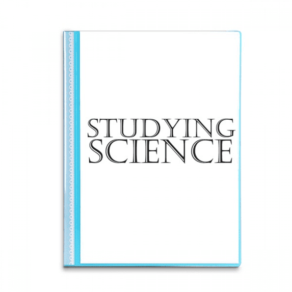 Short Phrase Studying Science Book Sheet Protectors Portfolio Binder Folder