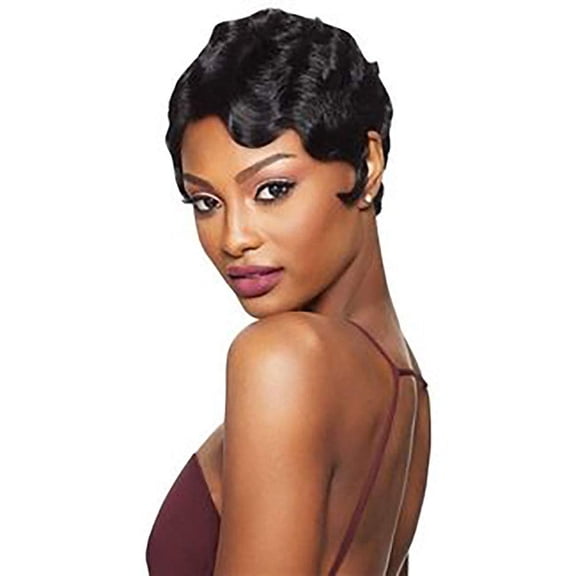 Short Pixie Curly Wigs for Black Women Brazilian Human Hair Pixie Cut Wigs for Daily Use(Color 2#)