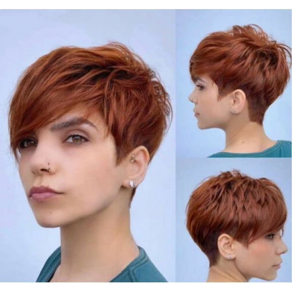 Short Pixie Cut Hair Wig Short Hairstyles Synthetic Wigs for Women Short Hair Wigs for Wome Replacement Wigs A2