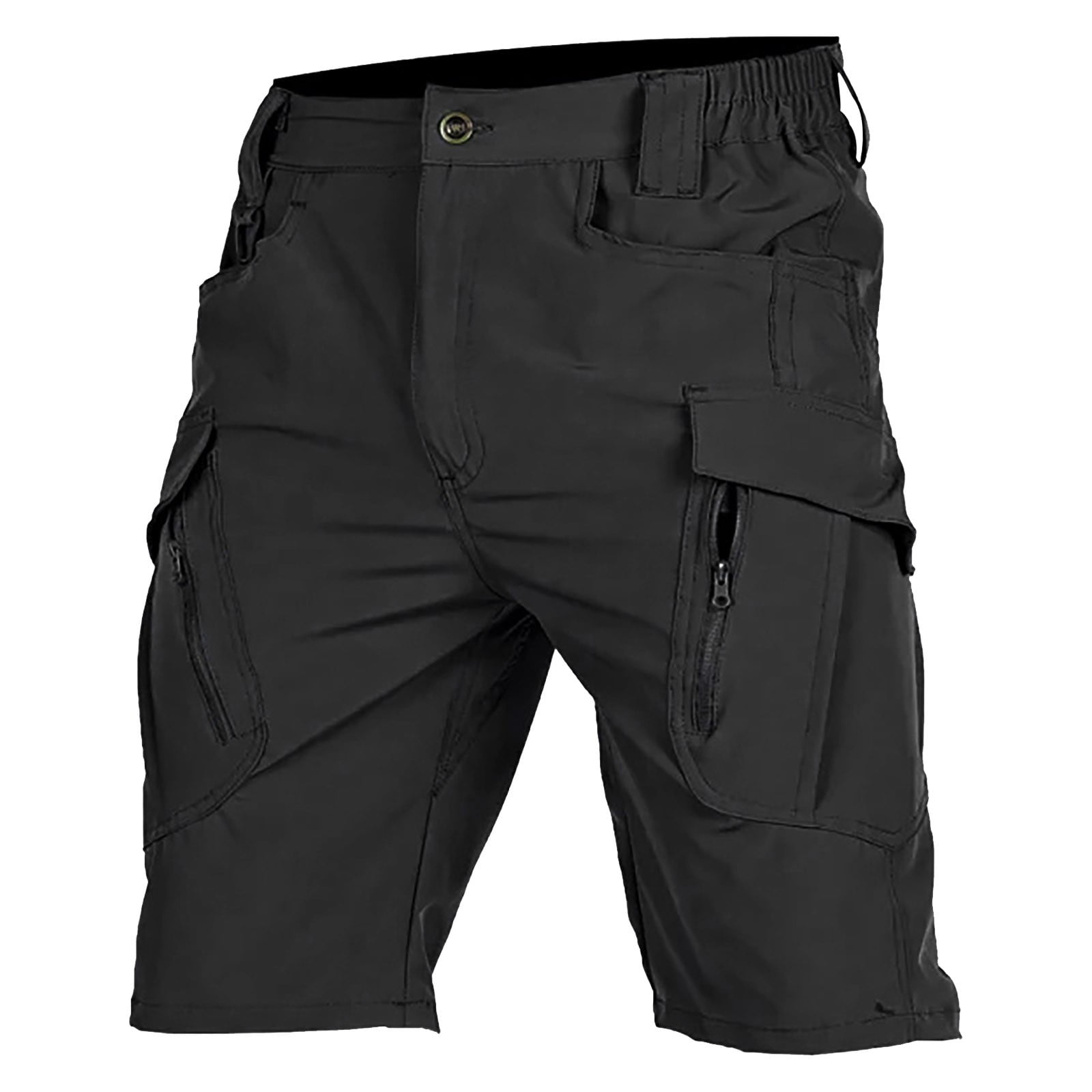 Short Plain Cargo Pants Young Men'S Summer Cotton Shorts Large Cargo