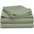 thumbnail image 1 of Short Queen (60"X75") Sheets Luxury Soft 100% Egyptian Cotton - Sheet Set for Short Queen (60"X75") Mattress Sage Solid 600 Thread Count 10 -15" Inch Deep Pocket, 1 of 6