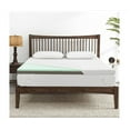 thumbnail image 1 of Short Queen Mattress Topper, 4 Inch Dual Layer Memory Foam Mattress Topper with Bamboo Cover, Medium Firm Topper for Travel Trailer, Camper, 1 of 6