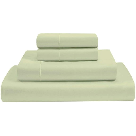 Short Queen Sheets for RV Camper - Giza Cotton Bed Sheet Set - 4 Pieces Cotton RV Sheets 10"-15" Deep - 400 Thread Count 100% Giza Cotton Sheets for Campers -Short Queen: 60"x75" (Sage)