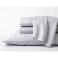 thumbnail image 1 of Short Queen Size Giza Sheets - Premium 600-Thread-Count Soft 100% Pure Giza Egyptian Cotton 4PC Bed Sheet Set, 28" Inches Deep Pockets - Light Grey, 1 of 7