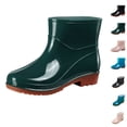 thumbnail image 1 of Short Rain Boots For Women and Men Ankle Waterproof Rainboot Slip On Garden Boot Ladies Rubber Outside Work With Comfort, 1 of 5