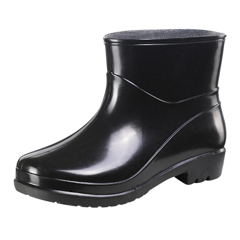 Short Rain Boots For Womens Ankle Waterproof Rainboot Slip On