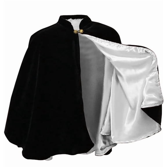 Short Renaissance Cloak, Velvet Capelet Lined in Satin, Unisex, Medieval