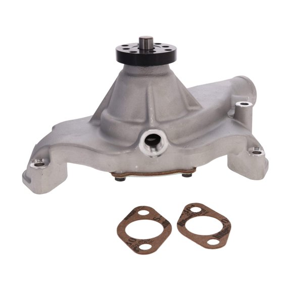 Short Reverse Rotation Mechanical Water Pump for Chevy Big Block - Satin