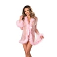 thumbnail image 1 of Short Robe with Marabou Feathers, 1 of 12