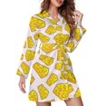 Short Robes Long Sleeve for Women Cheese Soft Women's Belted Bathrobe