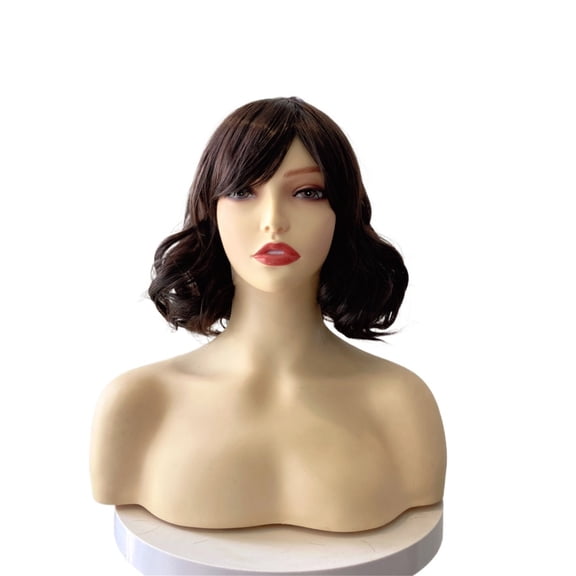 Short Roll Slanted Bangs Full Top Headband
