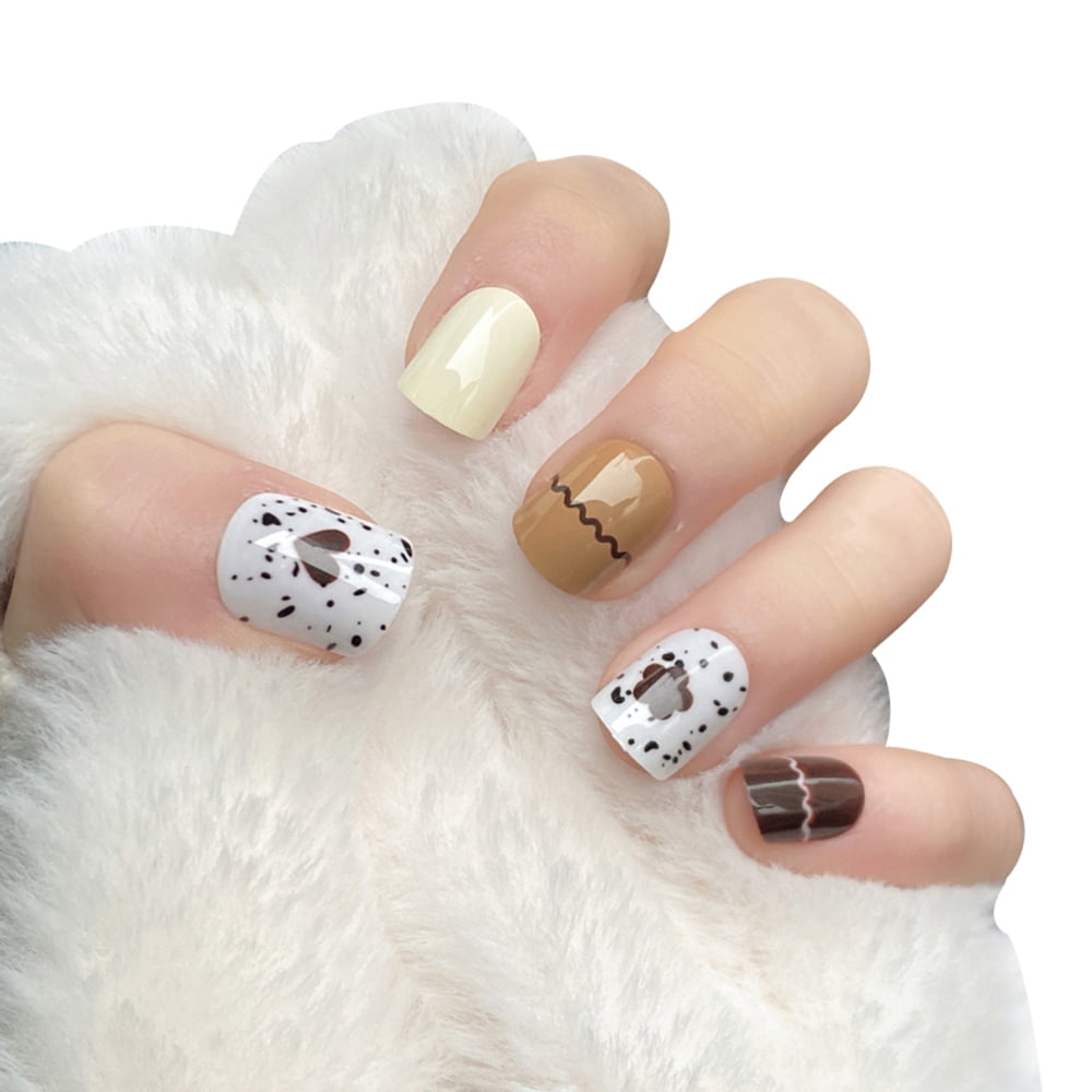 Prairie Beauty: NAIL ART: Creamy Coffee Abstract Cat Eye Gel Nails