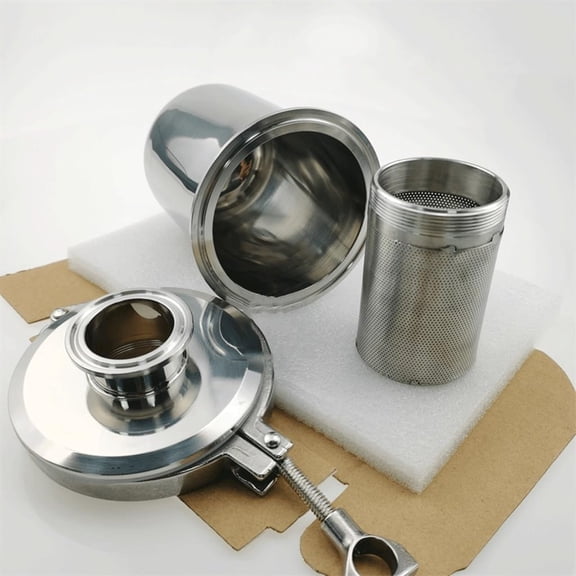 Short Sanitary Inline Strainer 1.5" Tri Clamp SS304 Stainless Steel 100Mesh, for Home Garden Tri Clamp Sanitary Filter$$Plumbing & HVAC