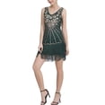 thumbnail image 1 of Short Sequined Tassels Ladies Flapper For 20S 30S Fancy Dress Bling, 1 of 3