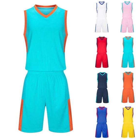 Short Sets 2 Piece Matching Clothes Set Fashionable Children's Casual Short Sleeved Round Neck With Shorts Sports Breathable Set Red 4 Years