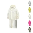 thumbnail image 1 of Short Sets for Men Lightweight Sun Protection Long Sleeve Zip Up Hooded Jacket and Shorts 2 Piece Matching Set Summer Outfits, 1 of 4