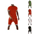 thumbnail image 1 of Short Sets for Men Short Sleeve Crewneck T Shirt and Bermuda Shorts 2 Piece Matching Set Mens Summer Outfits, 1 of 6