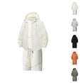 thumbnail image 1 of Short Sets for Men Summer Lightweight Sun Protection Long Sleeve Zip Up Hooded Jacket and Shorts 2 Piece Matching Set, 1 of 5