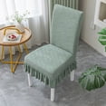 thumbnail image 1 of Short Skirt Home Chair Covers, Stretch Dining Chair Backrest Protector, Universal Slipcover for Stool, Dining Chair Cushion, Ideal for Home and Office, 1 of 6