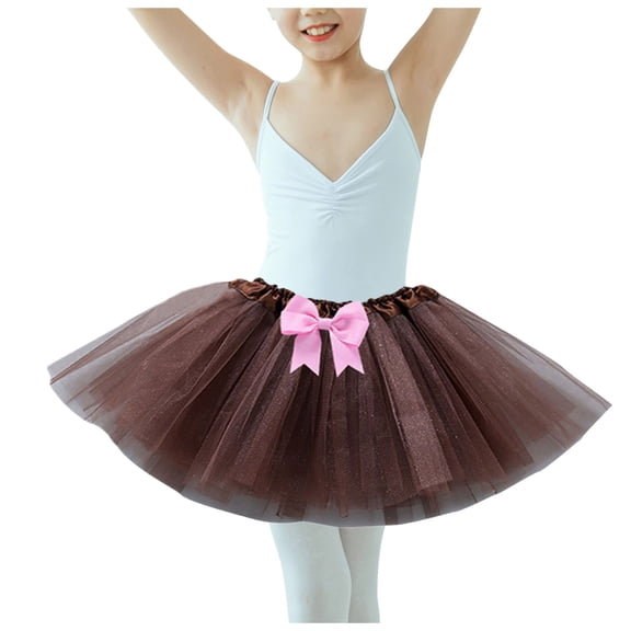 Short Skirts for Girls Dancing Skirt Color Block Mesh Ballet Tutu Outfits Party Carnival Elastic Waist Dance Dress Costume