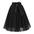 thumbnail image 1 of Short Skirts for Women Elegant Layered Skirt With Waist Belt Flowy Hem A Line Skir Party Carnival Dance Dress 2026 Fashion Outfits, 1 of 2