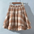 thumbnail image 1 of Short Skirts for Women On Under $10 Fashion High Waist Wool Skirt High Elasticity Waistband Short Skirt, 1 of 4