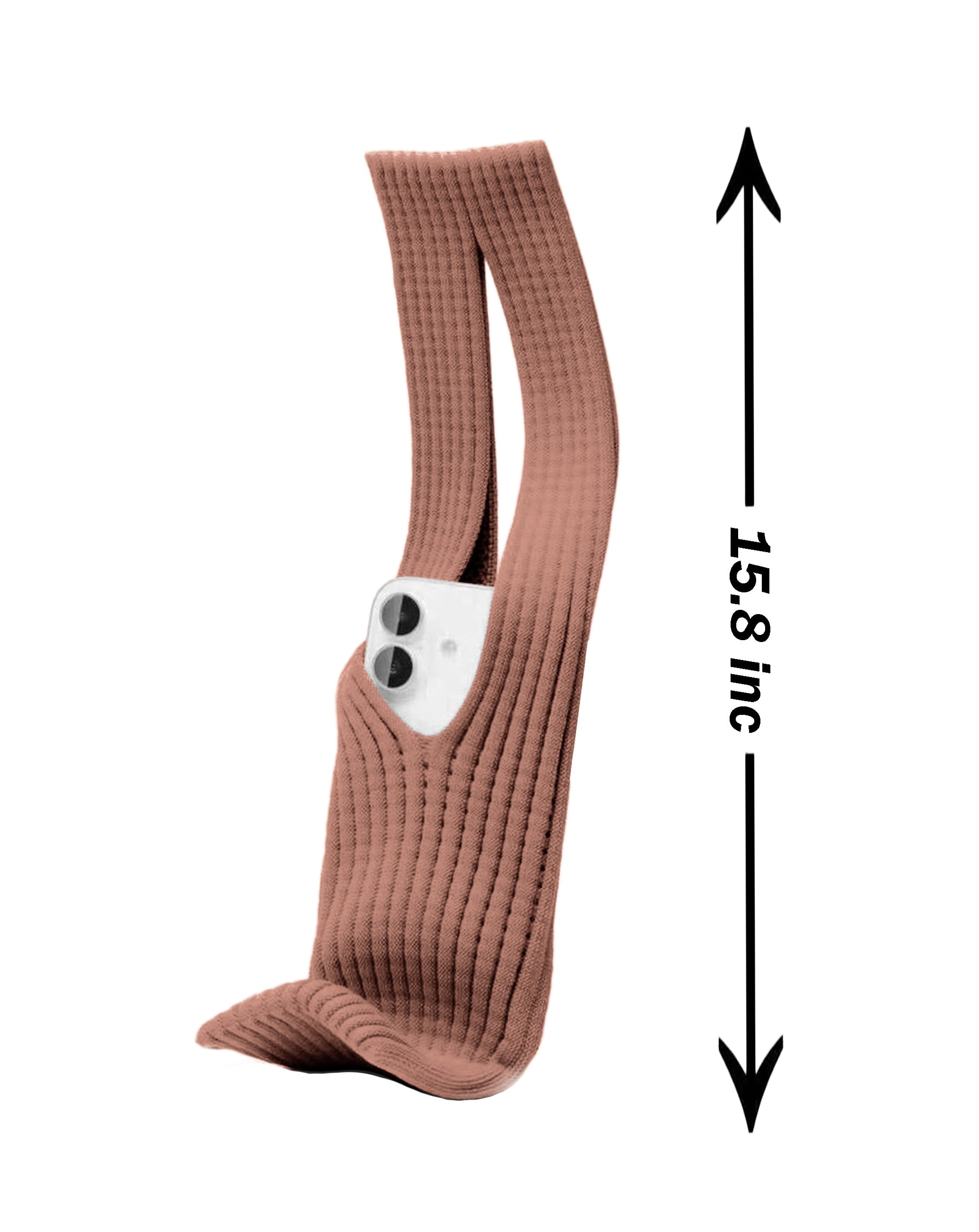Short SleekStretch Smartphone Sleeve - Cinnamon