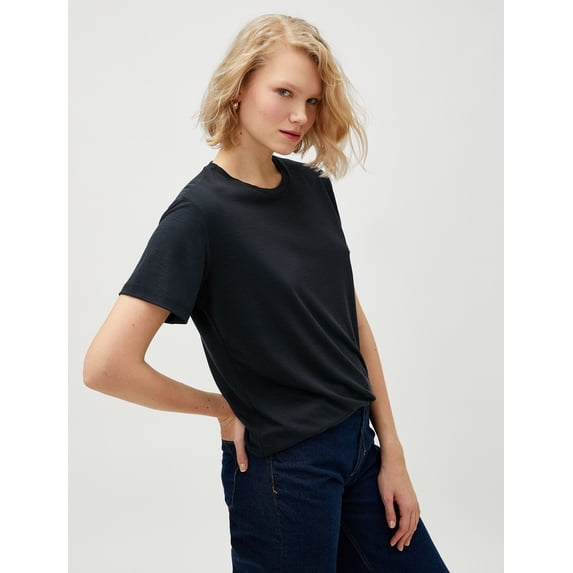 Short Sleeve Basic Modal T-Shirt