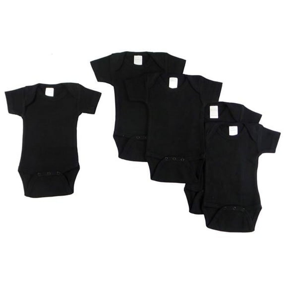 Short Sleeve - Black, Small - Pack of 5