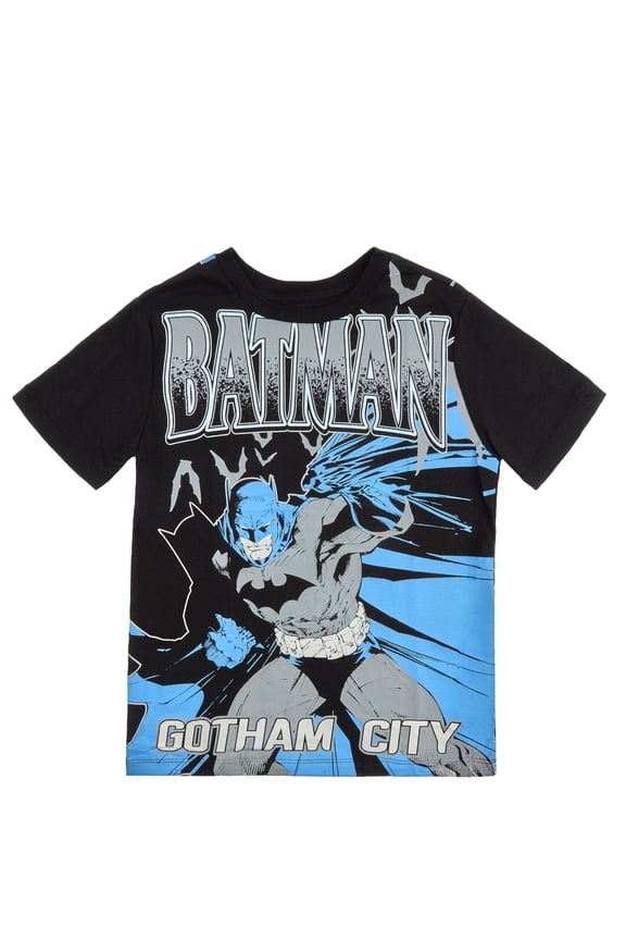 Batman Boys Graphic Tee with Short Sleeves, Sizes 4-18