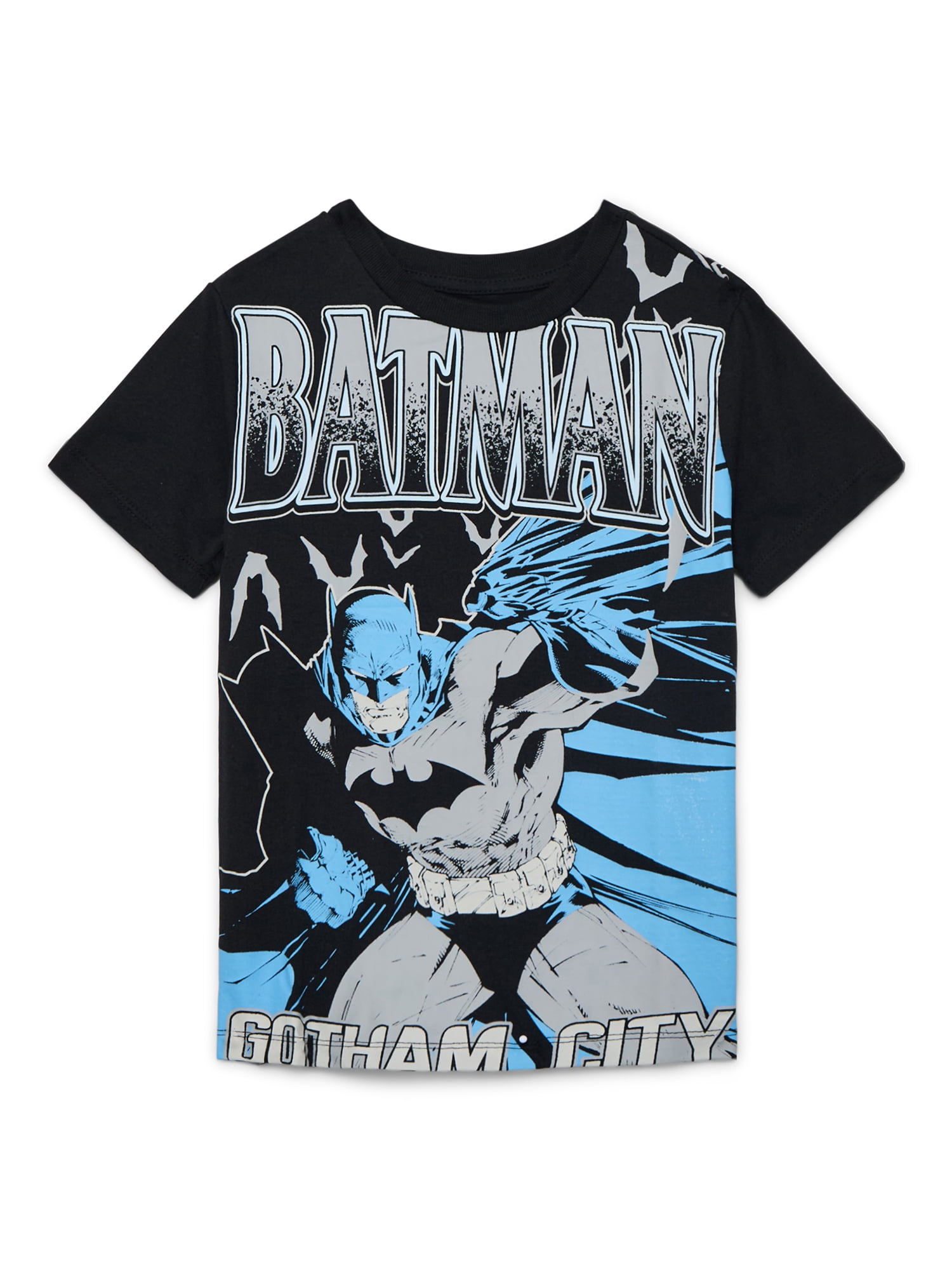 Batman Boys Graphic Tee with Short Sleeves, Sizes 4-18