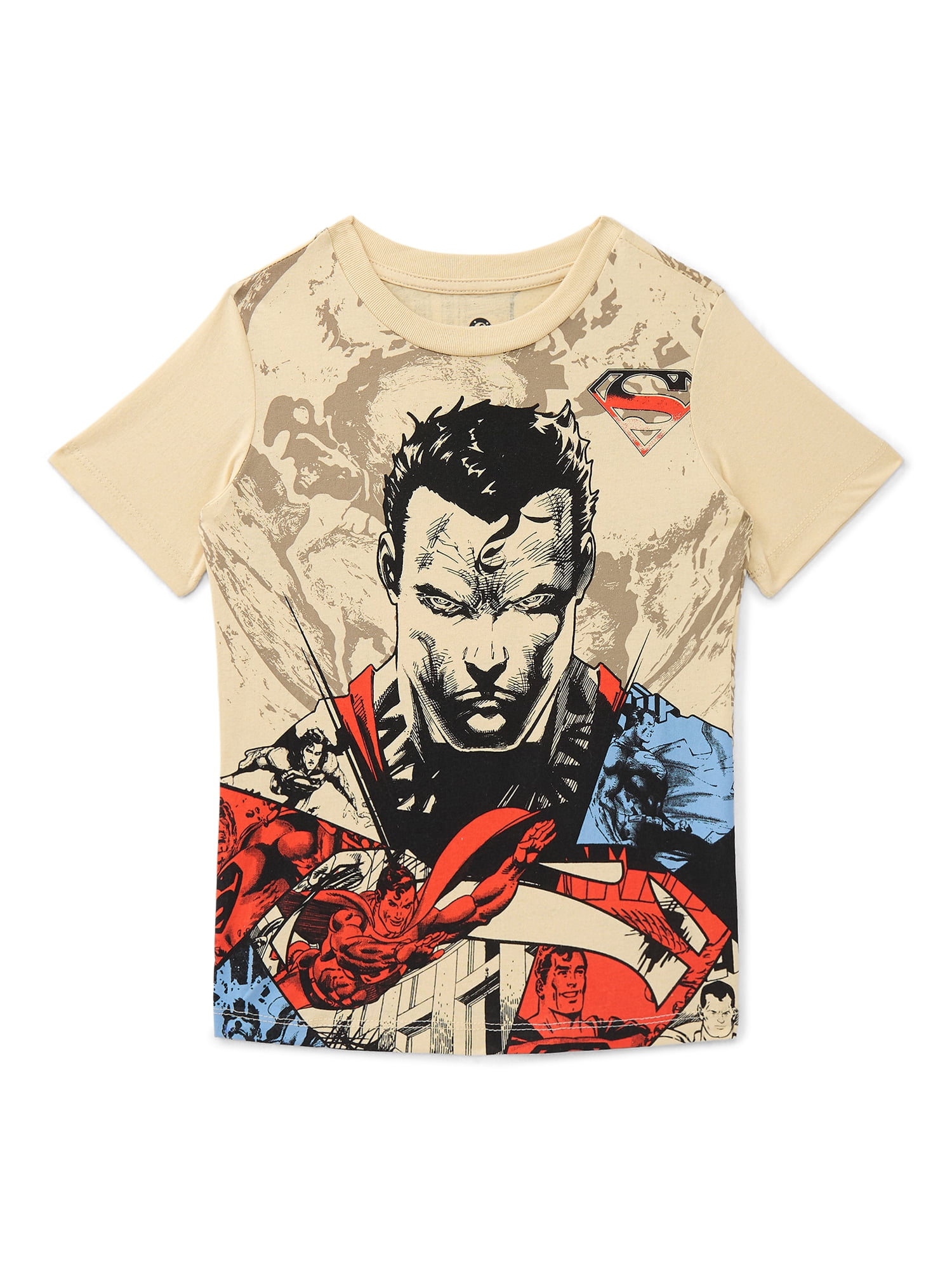 Superman Boys Graphic Tee with Short Sleeves, Sizes 4-18