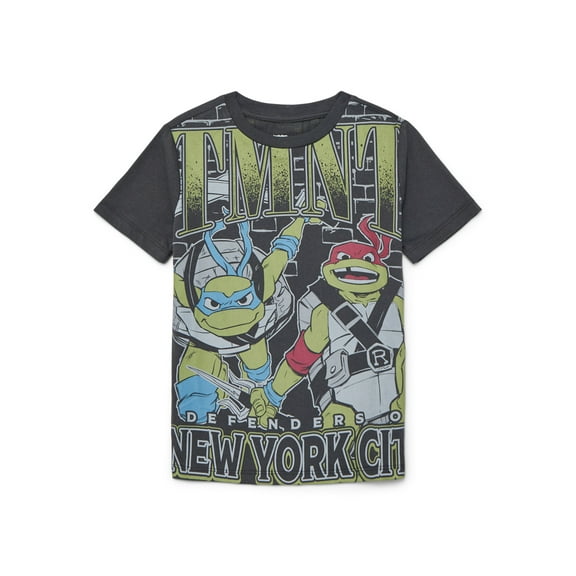 Teenage Mutant Ninja Turtles Boys Graphic Tee with Short Sleeves, Sizes 4-18